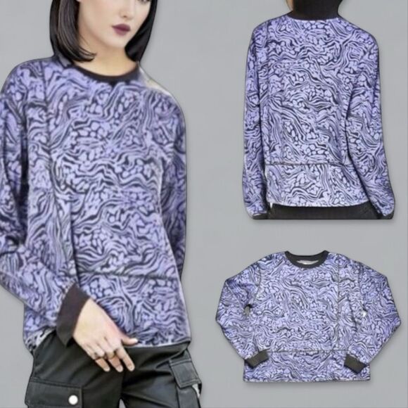 NWT Johnny Was Calme Seamed Oversized Pullover Sweatshirt - Picture 12 of 12